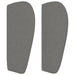 Tăblie de pat cu aripioare gri închis 183x23x78/88 cm textil - WALTI WALTI