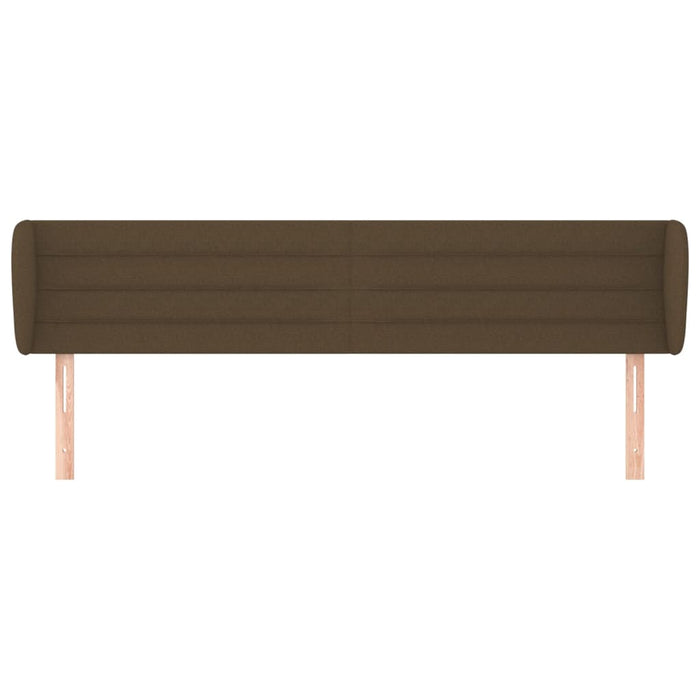 Tăblie de pat cu aripioare maro închis 183x23x78/88 cm textil - WALTI WALTI
