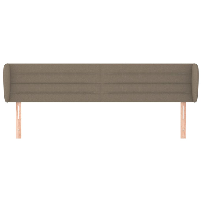 Tăblie de pat cu aripioare gri taupe 183x23x78/88 cm textil - WALTI WALTI