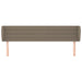 Tăblie de pat cu aripioare gri taupe 183x23x78/88 cm textil - WALTI WALTI