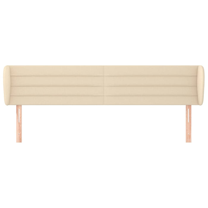 Tăblie de pat cu aripioare crem 183x23x78/88 cm material textil - WALTI WALTI