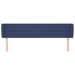 Tăblie de pat cu aripioare, albastru, 183x23x78/88 cm textil - WALTI WALTI