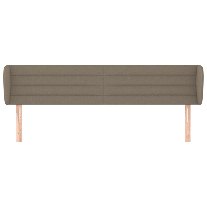 Tăblie de pat cu aripioare gri taupe 203x23x78/88 cm textil - WALTI WALTI