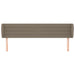 Tăblie de pat cu aripioare gri taupe 203x23x78/88 cm textil - WALTI WALTI