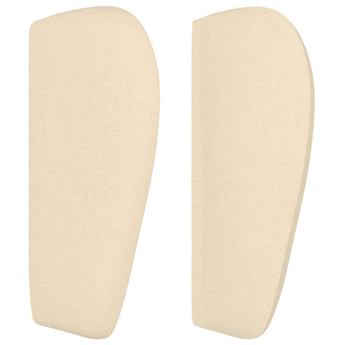 Tăblie de pat cu aripioare crem 203x23x78/88 cm textil - WALTI WALTI