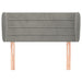 Tăblie de pat cu aripioare gri deschis 83x23x78/88 cm catifea - WALTI WALTI