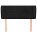 Tăblie de pat cu aripioare negru 83x23x78/88 cm catifea - WALTI WALTI