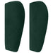 Tăblie de pat cu aripioare verde închis 83x23x78/88 cm catifea - WALTI WALTI