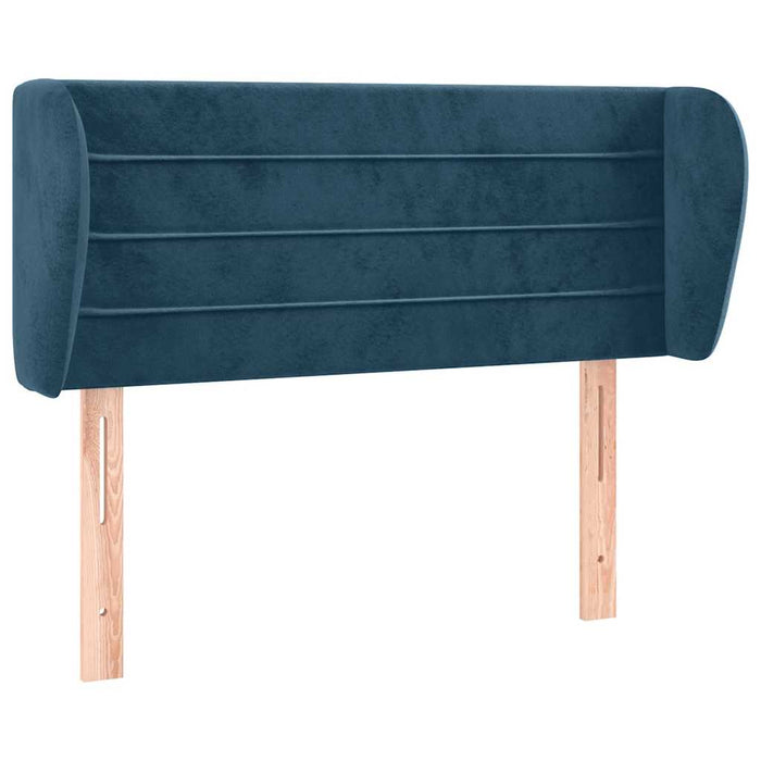 Tăblie pat cu aripioare albastru închis 83x23x78/88 cm catifea - WALTI WALTI