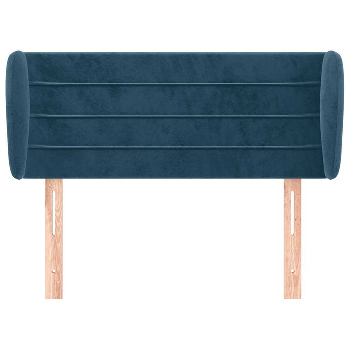 Tăblie pat cu aripioare albastru închis 83x23x78/88 cm catifea - WALTI WALTI
