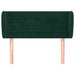 Tăblie de pat cu aripioare verde închis 93x23x78/88 cm catifea - WALTI WALTI