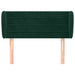 Tăblie de pat cu aripioare verde închis 103x23x78/88 cm catifea - WALTI WALTI
