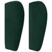 Tăblie de pat cu aripioare verde închis 103x23x78/88 cm catifea - WALTI WALTI