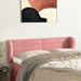 Tăblie de pat cu aripioare roz 147x23x78/88 cm catifea - WALTI WALTI
