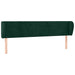 Tăblie de pat cu aripioare verde închis 163x23x78/88 cm catifea - WALTI WALTI