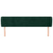 Tăblie de pat cu aripioare verde închis 163x23x78/88 cm catifea - WALTI WALTI