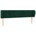 Tăblie de pat cu aripioare verde închis 183x23x78/88 cm catifea - WALTI WALTI