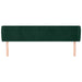 Tăblie de pat cu aripioare verde închis 183x23x78/88 cm catifea - WALTI WALTI