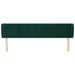 Tăblie de pat cu aripioare verde închis 203x23x78/88 cm catifea - WALTI WALTI