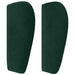 Tăblie de pat cu aripioare verde închis 203x23x78/88 cm catifea - WALTI WALTI