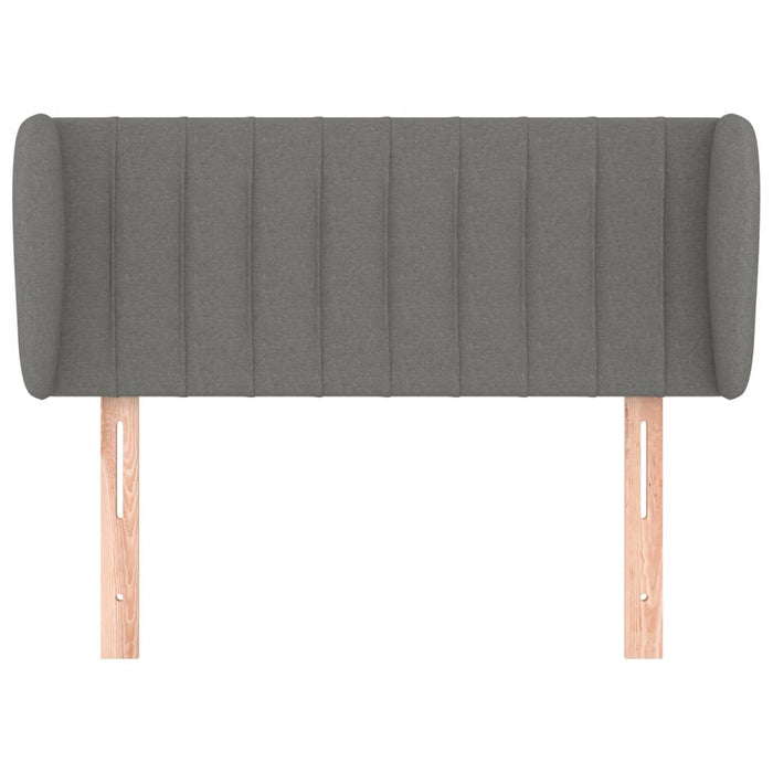 Tăblie de pat cu aripioare gri închis 83x23x78/88 cm textil - WALTI WALTI