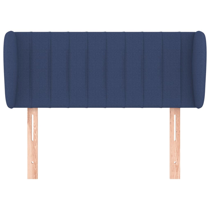 Tăblie de pat cu aripioare, albastru, 83x23x78/88 cm  textil - WALTI WALTI