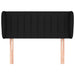 Tăblie de pat cu aripioare negru 93x23x78/88 cm textil - WALTI WALTI