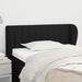 Tăblie de pat cu aripioare negru 93x23x78/88 cm textil - WALTI WALTI