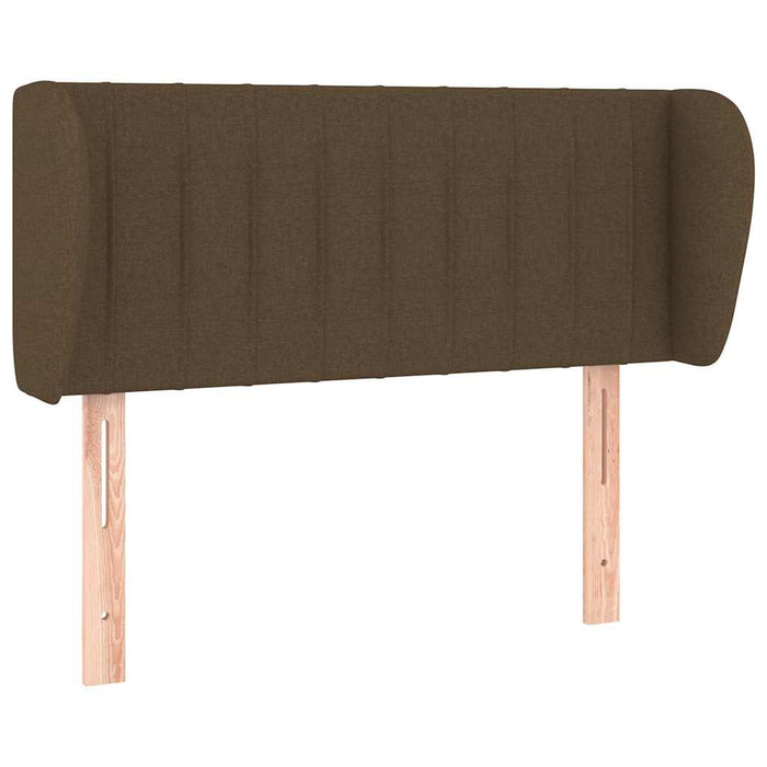 Tăblie de pat cu aripioare maro închis 93x23x78/88 cm textil - WALTI WALTI