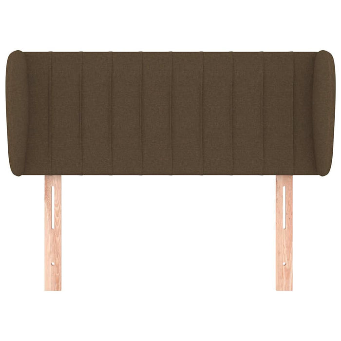 Tăblie de pat cu aripioare maro închis 93x23x78/88 cm textil - WALTI WALTI