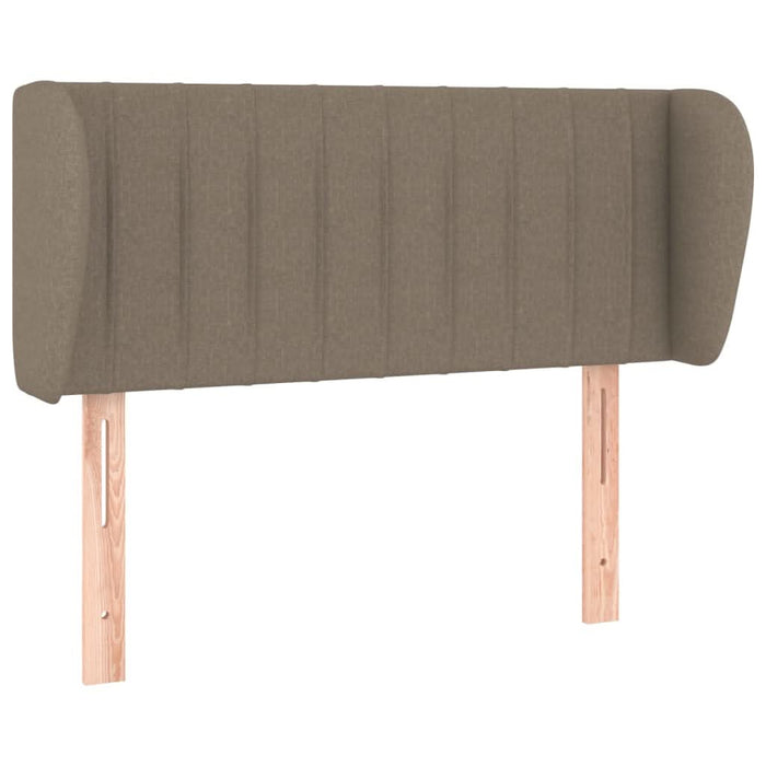 Tăblie de pat cu aripioare gri taupe 93x23x78/88 cm textil - WALTI WALTI