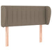 Tăblie de pat cu aripioare gri taupe 93x23x78/88 cm textil - WALTI WALTI
