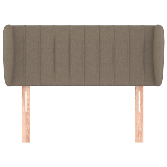 Tăblie de pat cu aripioare gri taupe 93x23x78/88 cm textil - WALTI WALTI