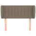Tăblie de pat cu aripioare gri taupe 93x23x78/88 cm textil - WALTI WALTI