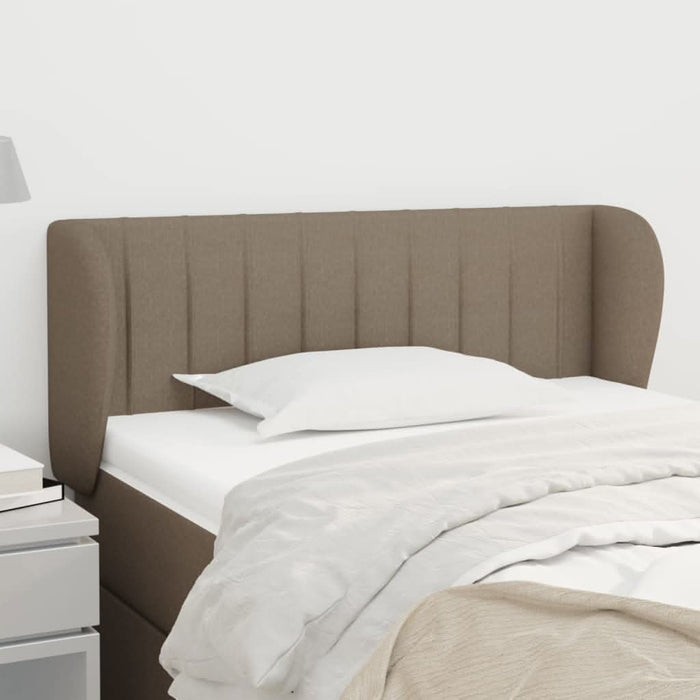 Tăblie de pat cu aripioare gri taupe 93x23x78/88 cm textil - WALTI WALTI
