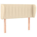 Tăblie de pat cu aripioare crem 93x23x78/88 cm textil - WALTI WALTI