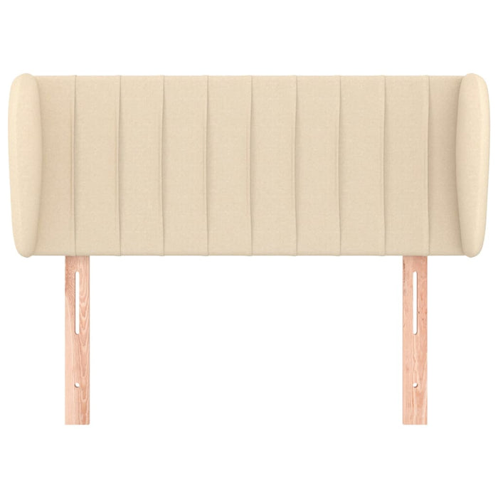 Tăblie de pat cu aripioare crem 93x23x78/88 cm textil - WALTI WALTI