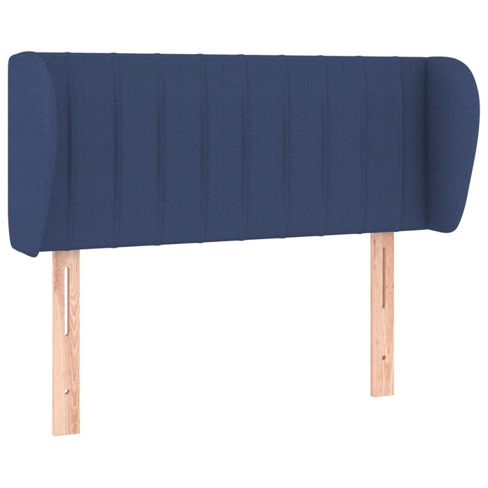 Tăblie de pat cu aripioare albastru 93x23x78/88 cm textil - WALTI WALTI