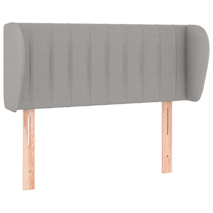 Tăblie de pat cu aripioare gri deschis 103x23x78/88 cm textil - WALTI WALTI
