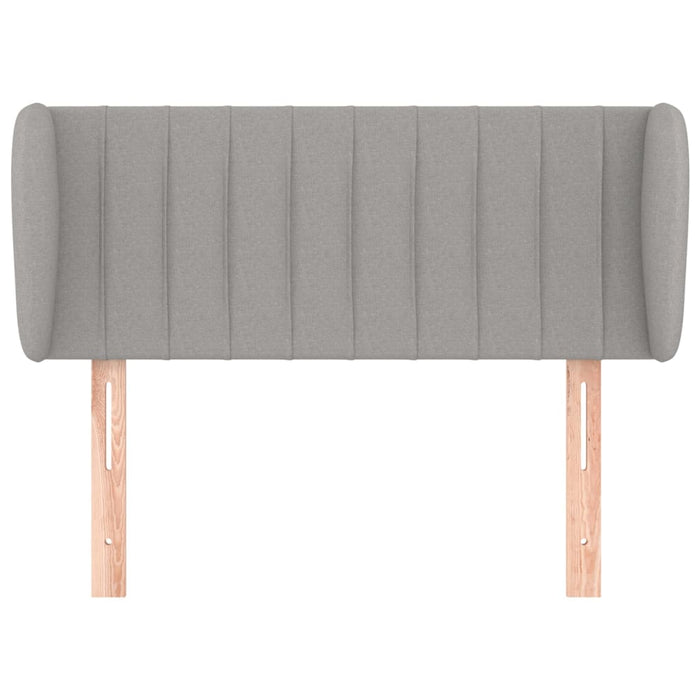 Tăblie de pat cu aripioare gri deschis 103x23x78/88 cm textil - WALTI WALTI