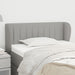 Tăblie de pat cu aripioare gri deschis 103x23x78/88 cm textil - WALTI WALTI