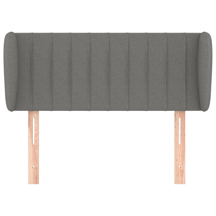 Tăblie de pat cu aripioare gri închis 103x23x78/88 cm textil - WALTI WALTI
