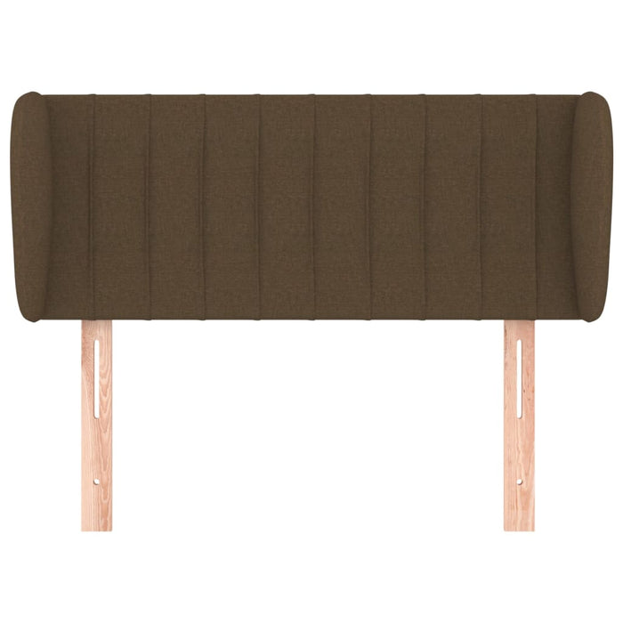 Tăblie de pat cu aripioare maro închis 103x23x78/88 cm textil - WALTI WALTI