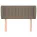 Tăblie de pat cu aripioare gri taupe 103x23x78/88 cm textil - WALTI WALTI