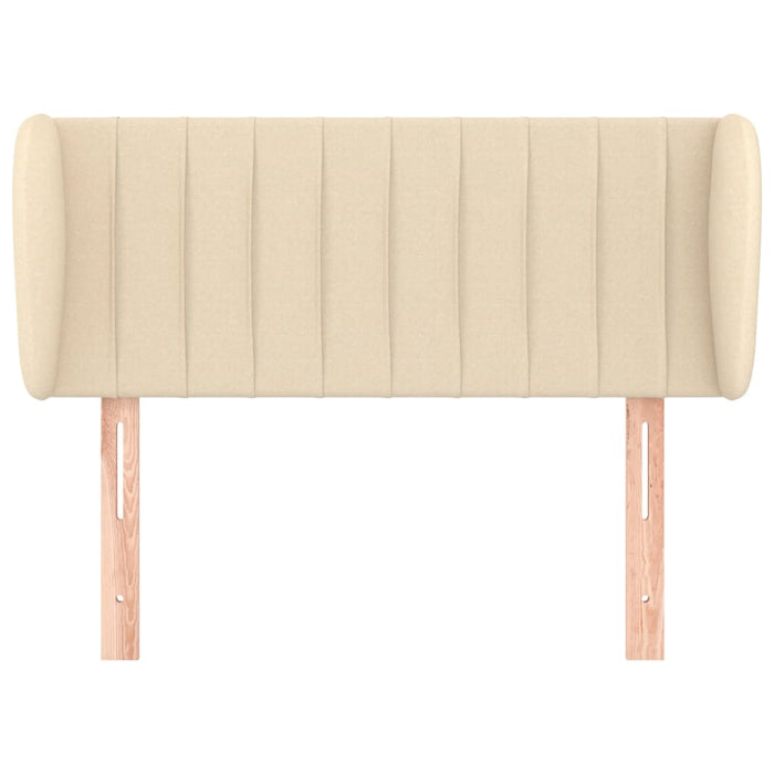 Tăblie de pat cu aripioare crem 103x23x78/88 cm textil - WALTI WALTI