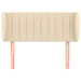 Tăblie de pat cu aripioare crem 103x23x78/88 cm textil - WALTI WALTI