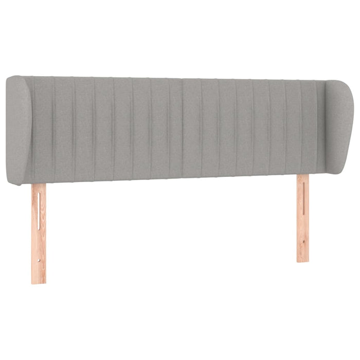 Tăblie de pat cu aripioare gri deschis 147x23x78/88 cm textil - WALTI WALTI