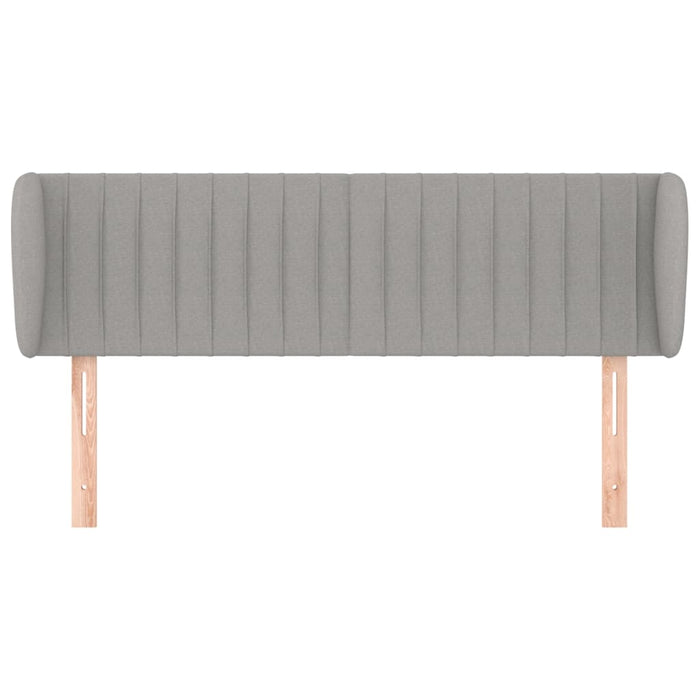 Tăblie de pat cu aripioare gri deschis 147x23x78/88 cm textil - WALTI WALTI