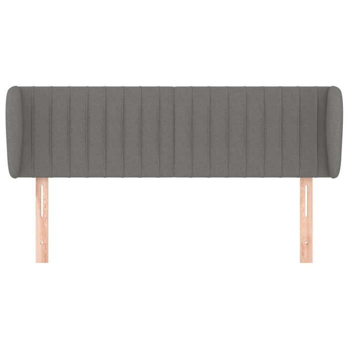 Tăblie de pat cu aripioare gri închis 147x23x78/88 cm textil - WALTI WALTI