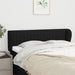 Tăblie de pat cu aripioare negru 147x23x78/88 cm textil - WALTI WALTI